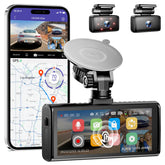 AZDOME M560 3-Channel 4K Dash Cam, 4" Touchscreen, 128GB eMMC, Wi-Fi, GPS, 24H Parking Mode