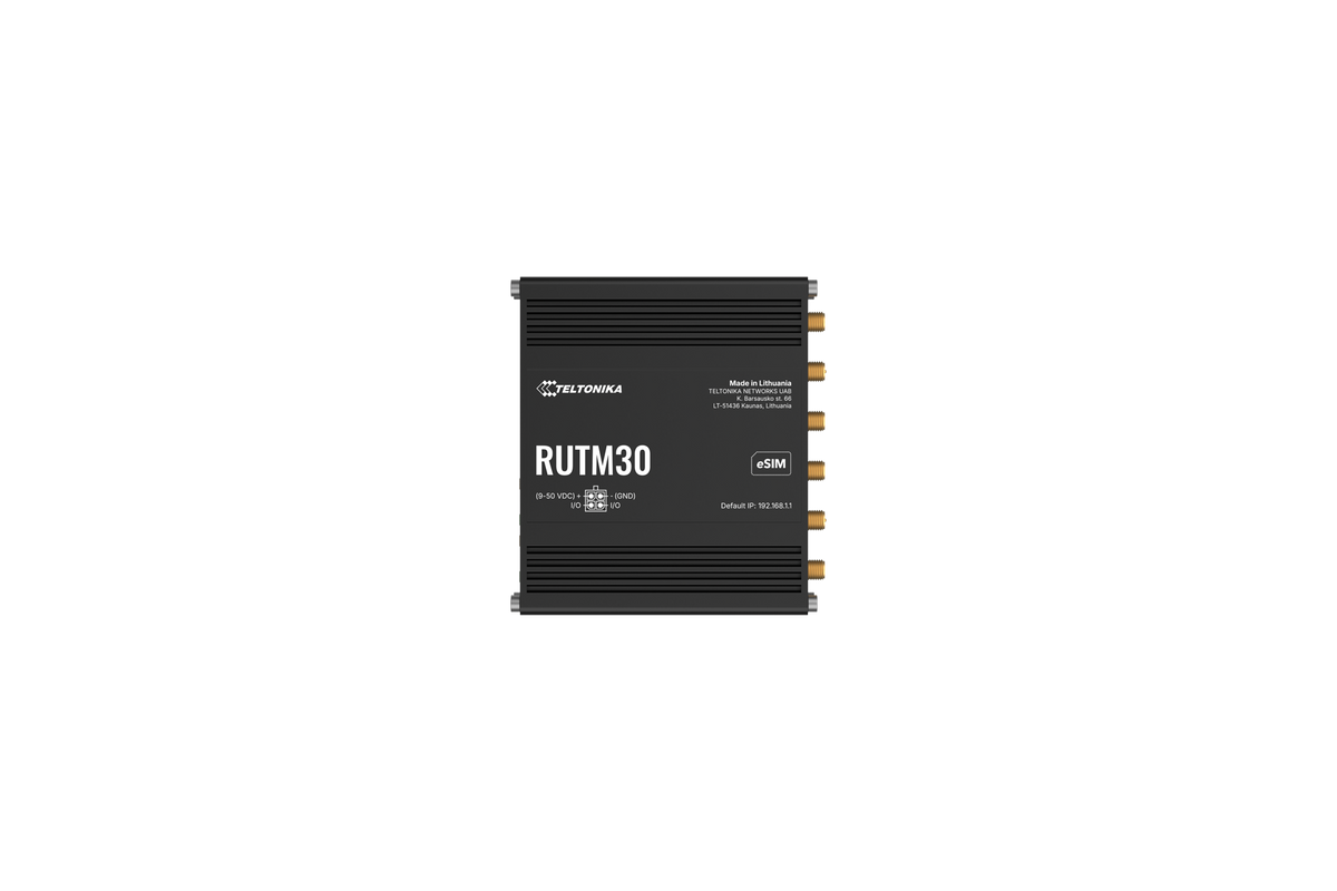 Teltonika RUTM30 Compact Industrial 5G Router with Dual SIM and eSIM