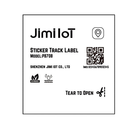 JIMI IoT PB708 Ultra-Thin Smart Tracking Sticker – Bluetooth 5.0