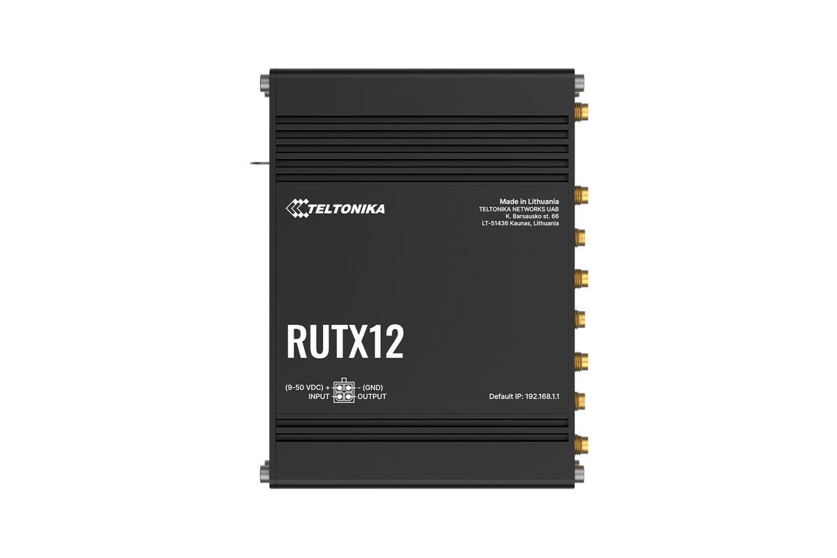 Teltonika RUTX12 Cat 6 Dual-sim LTE Industrial Cellular Router