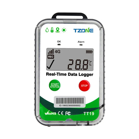 [TZ-TT19] Tzone 4G Multi Use Real Time Temperature and Humidity Data Logger internal Probe Fleet GPS Tracker